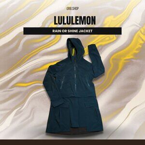 Lululemon Rain Or Shine Hooded Jacket In Navy - Womens Size S